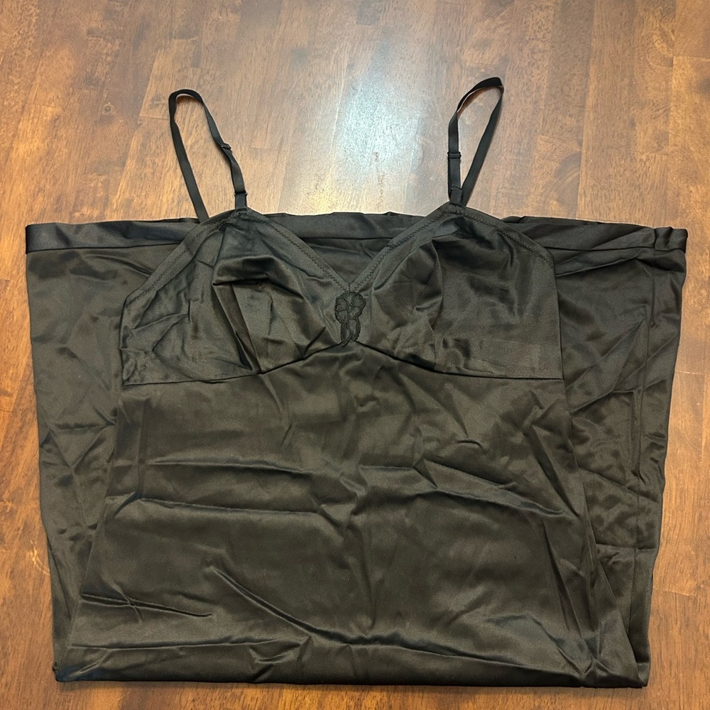 Vintage Vanity Fair Black Slip Dress